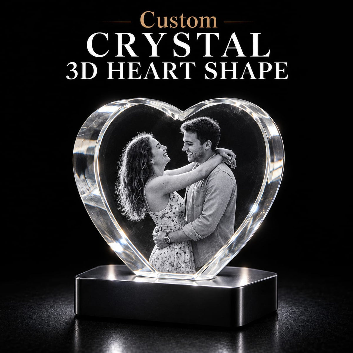 3D Heart Crystal primary image