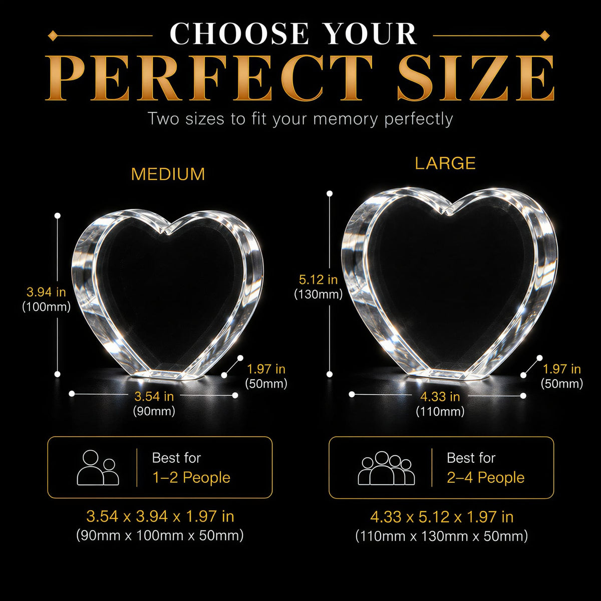 3D Heart Crystal image 5